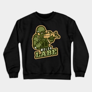 The Man With A Rifle | Molon Labe Crewneck Sweatshirt